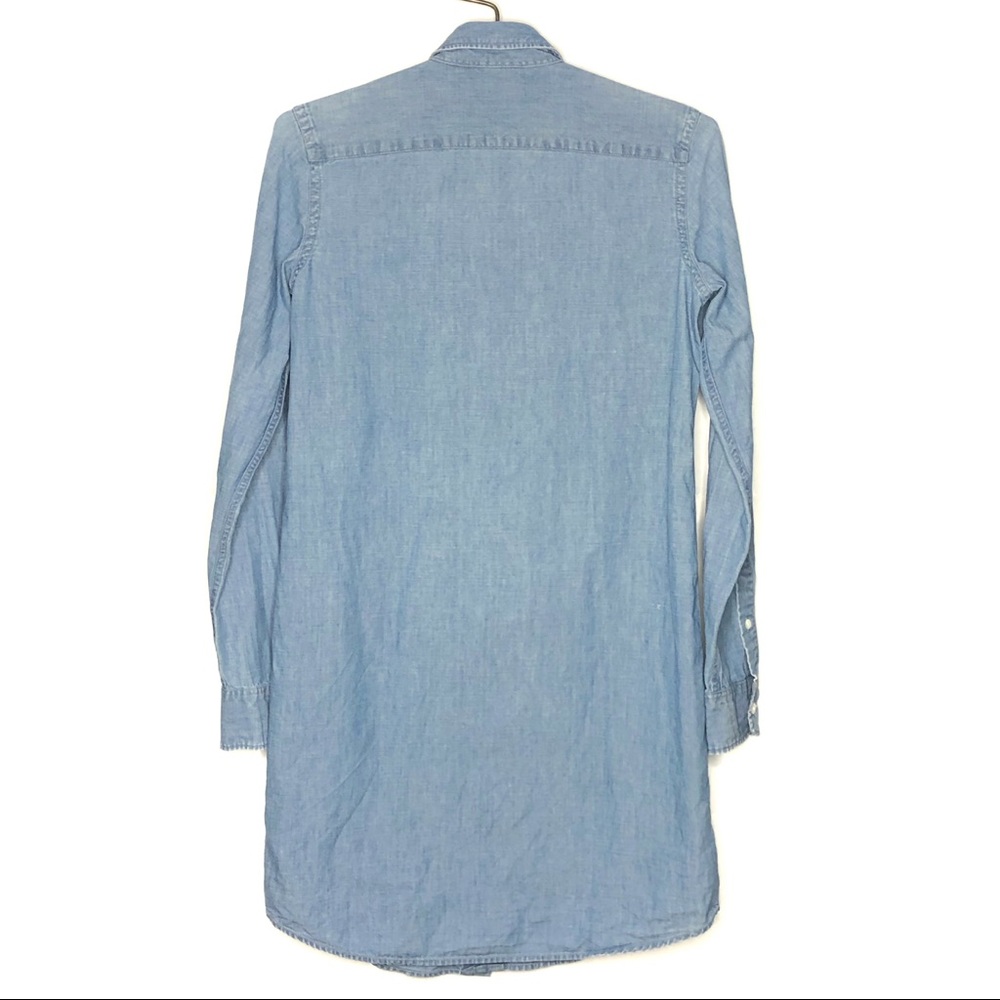 Rugby Ralph Lauren Washed Denim Ruffled Dress - Picture 9 of 9